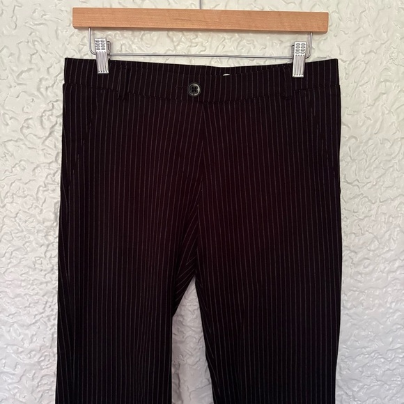 Betabrand Straight Leg Pinstripe Stretchy Dress Pants Medium - Picture 3 of 6